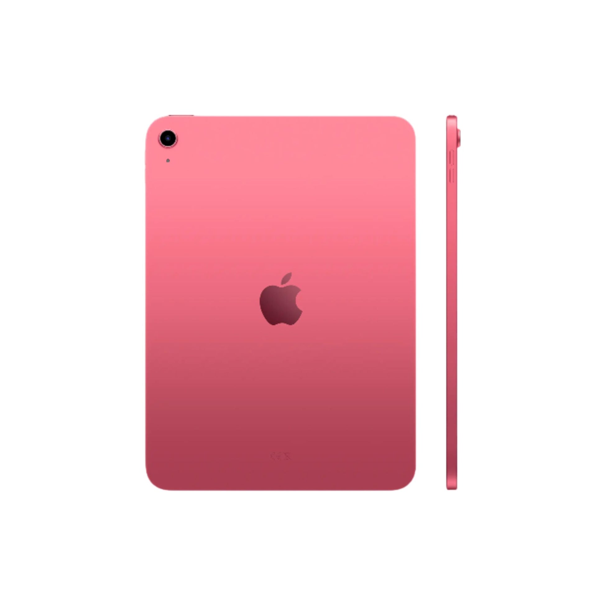 Pink Apple device on a white background