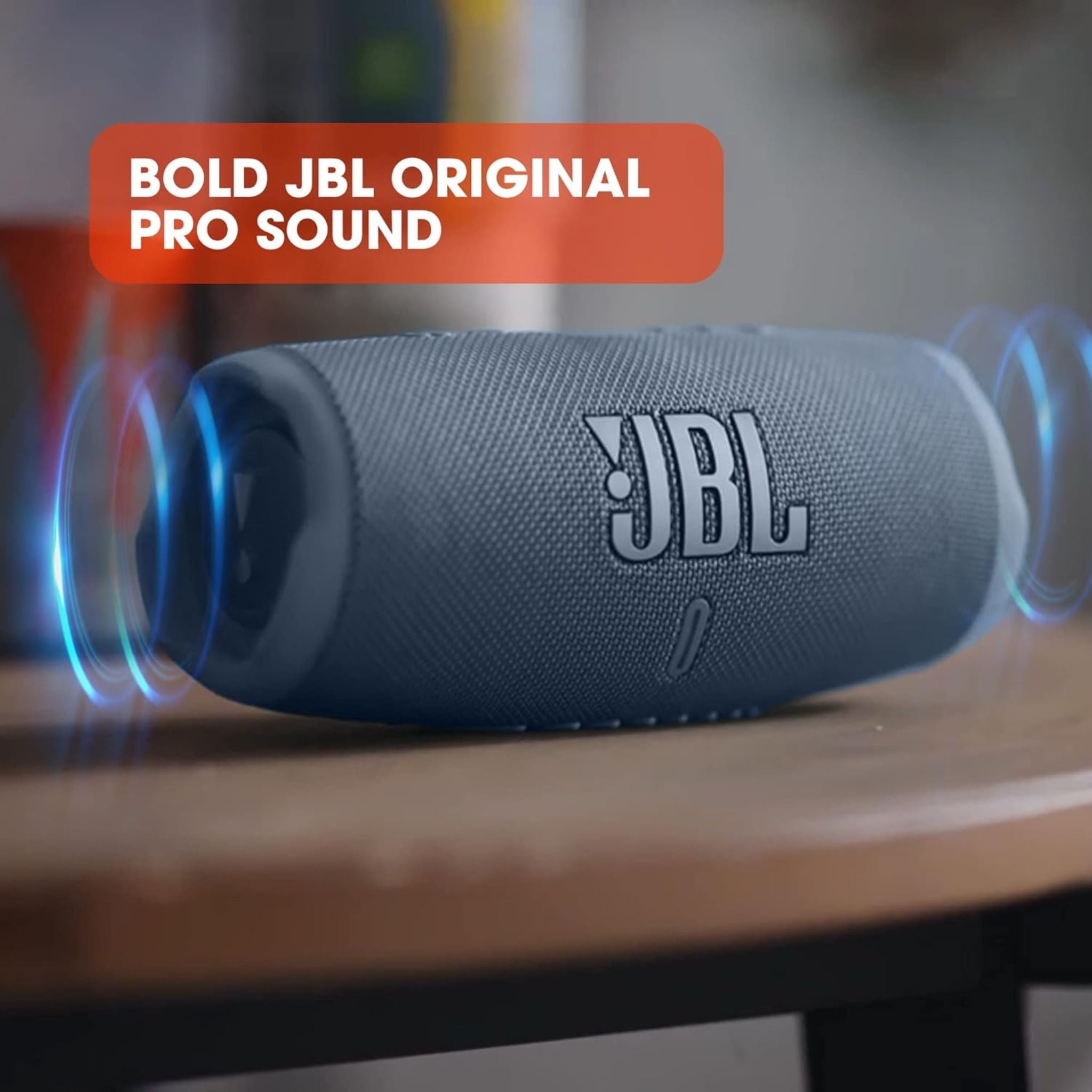 JBL Charge 5 - Portable Bluetooth Speaker with deep bass, IP67 Waterproof and Dustproof, 20 hours of Playtime, Built-in powerbank- Blue
