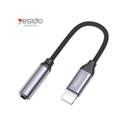 Yesido YAU21 Aux Audio Cable To Audio Adapter Cable 10CM 3.5mm AUX Headphones Adapter For iPhone