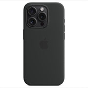 APPLE iPhone 15 Pro Max Silicone Case with MagSafe - Black