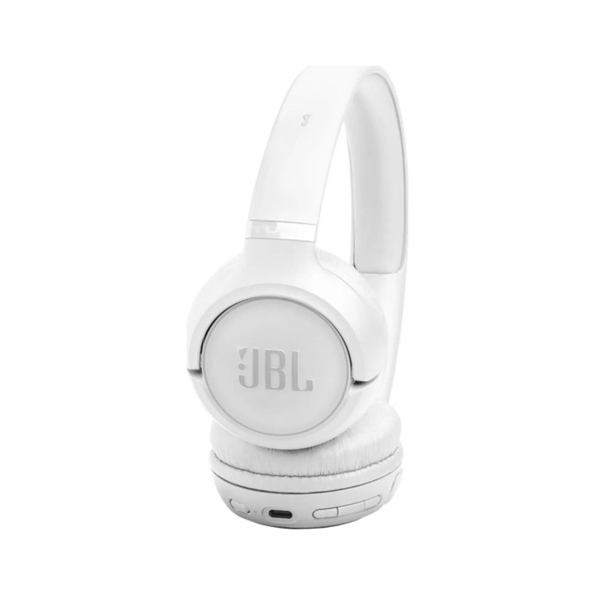 JBL Tune 530Bt Wireless On Ear Headphones Pure Bass Sound 76H Battery Hands Free Call Plus Voice Aware Multi Point Connection Lightweight And Foldable_White