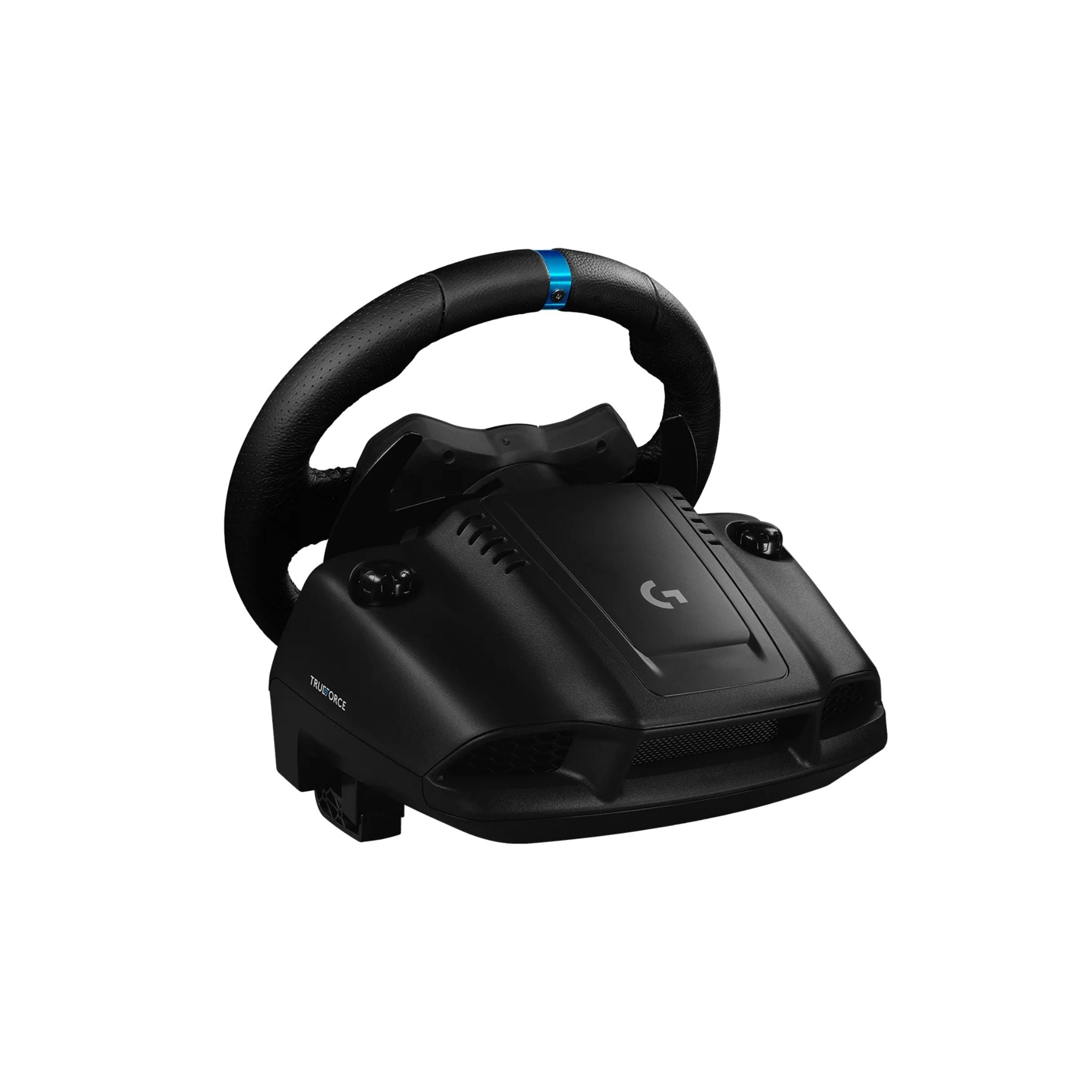 Logitech G923 Racing Wheel and Pedals, TRUEFORCE up to 1000 Hz Force Feedback, Responsive Driving Design, Dual Clutch Launch Control, Genuine Leather Wheel Cover, for PS5, PS4, PC, Mac - Black