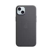 Black phone case with Apple logo on a white background