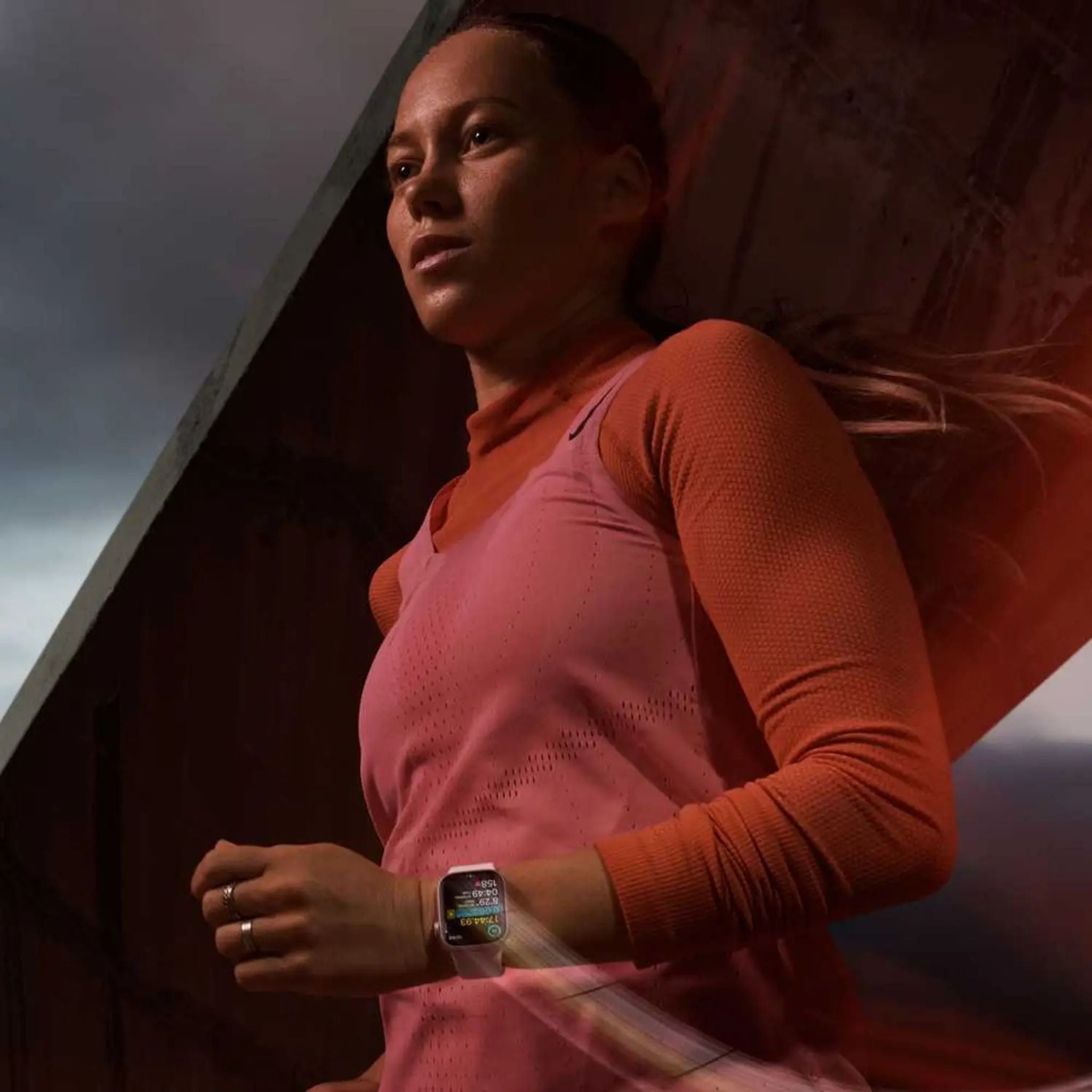 Apple Watch Series 9 GPS 45mm Pink Aluminum Case with Light Pink Sport Loop