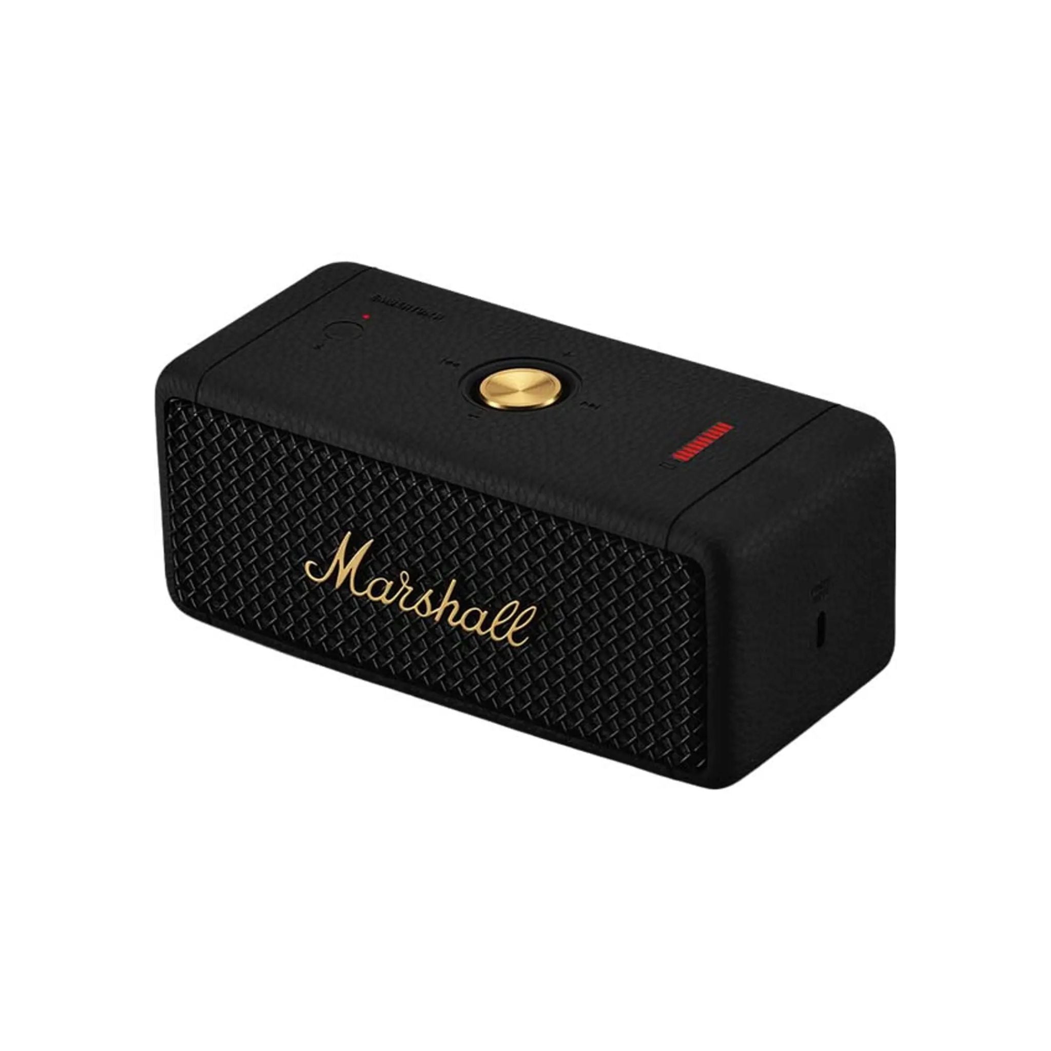 Marshall Emberton II Portable Bluetooth Speaker, Water Resistant Wireless Speaker Portable Speaker with 30+ Hours of Playtime - Black & Brass