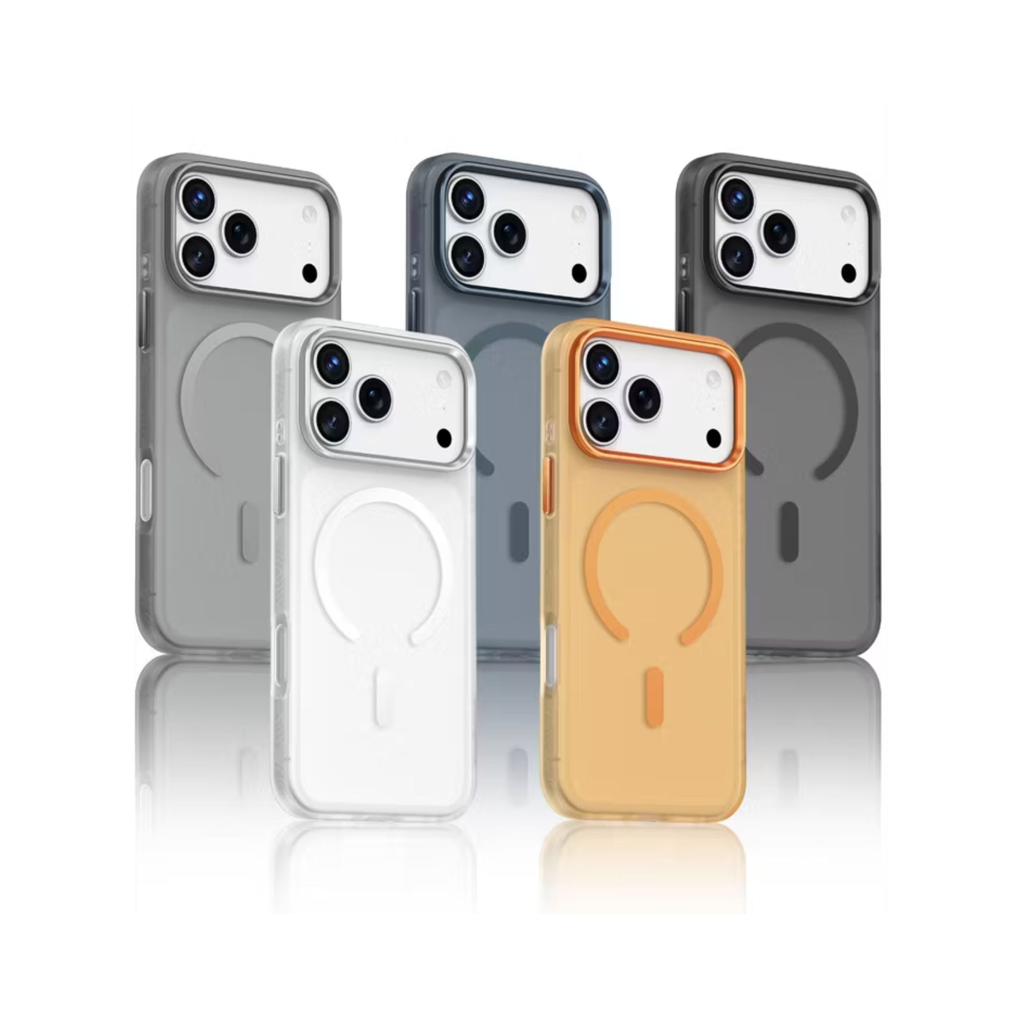 Green Lion Matte MagSafe X Case for iPhone 17 Pro Max, Comfortable Grip, Anti-Scratch, Metal Buttons, Anti-Fingerprint, Drop Protection, Camera Protection - Blue Titanium