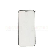 A clear tempered glass screen protector for iPhone 11 Pro with a black edge.