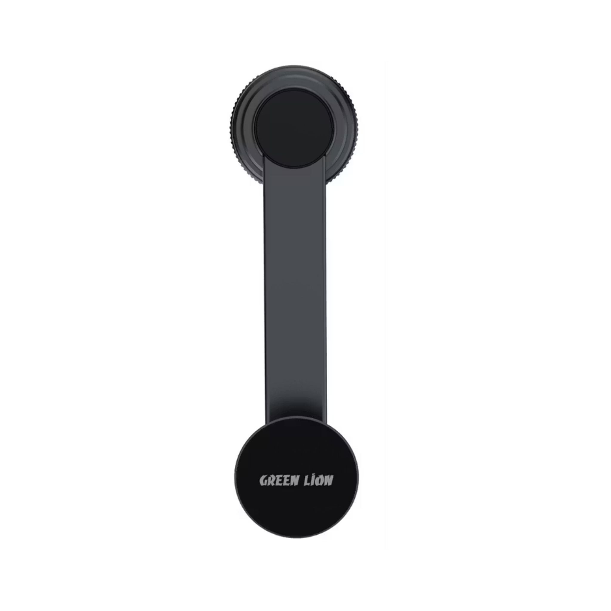Green Lion GX-37 Suction Phone Holder with Zinc Alloy + ABS Material, Multi-Angle Adjustable, Manual Rotary Base, Strong Suction Cup, 360° Rotation - Black