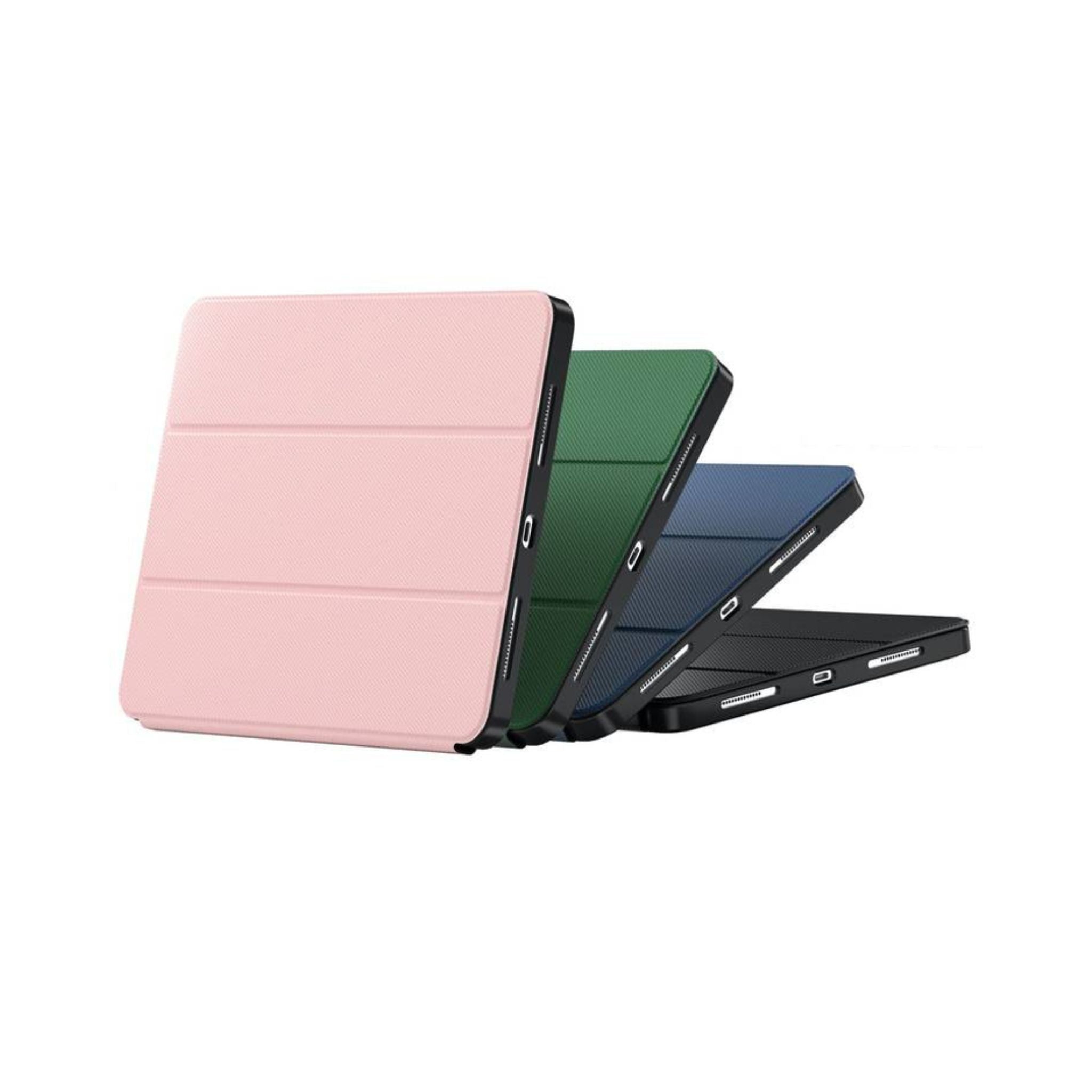 Green Lion Hogo Premium Case with Pencil Holder for iPad Pro 13", Ultra Slim Fit, Stable Tri-Fold Stand, Built-in Pencil Holder, Magnetic Smart Cover, Auto Sleep/Wake - Pink
