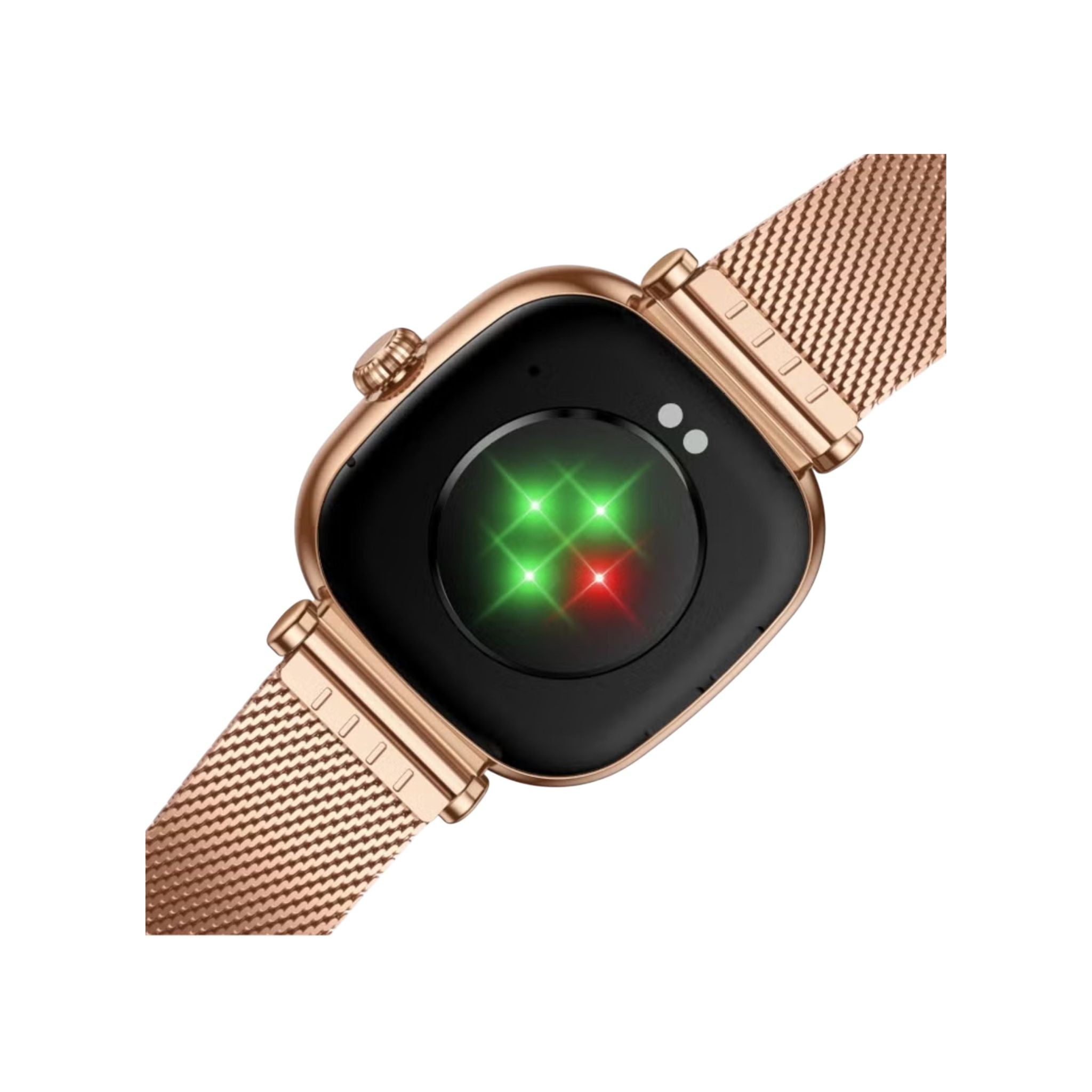 Green Lion Princess Smart Watch, 1.70" AMOLED Display, 336x336 Resolution, 1000 Nits Brightness, Blood Pressure & Sleep Monitoring, IP68 Water Resistance, Bluetooth 5.2, Glossy Gold