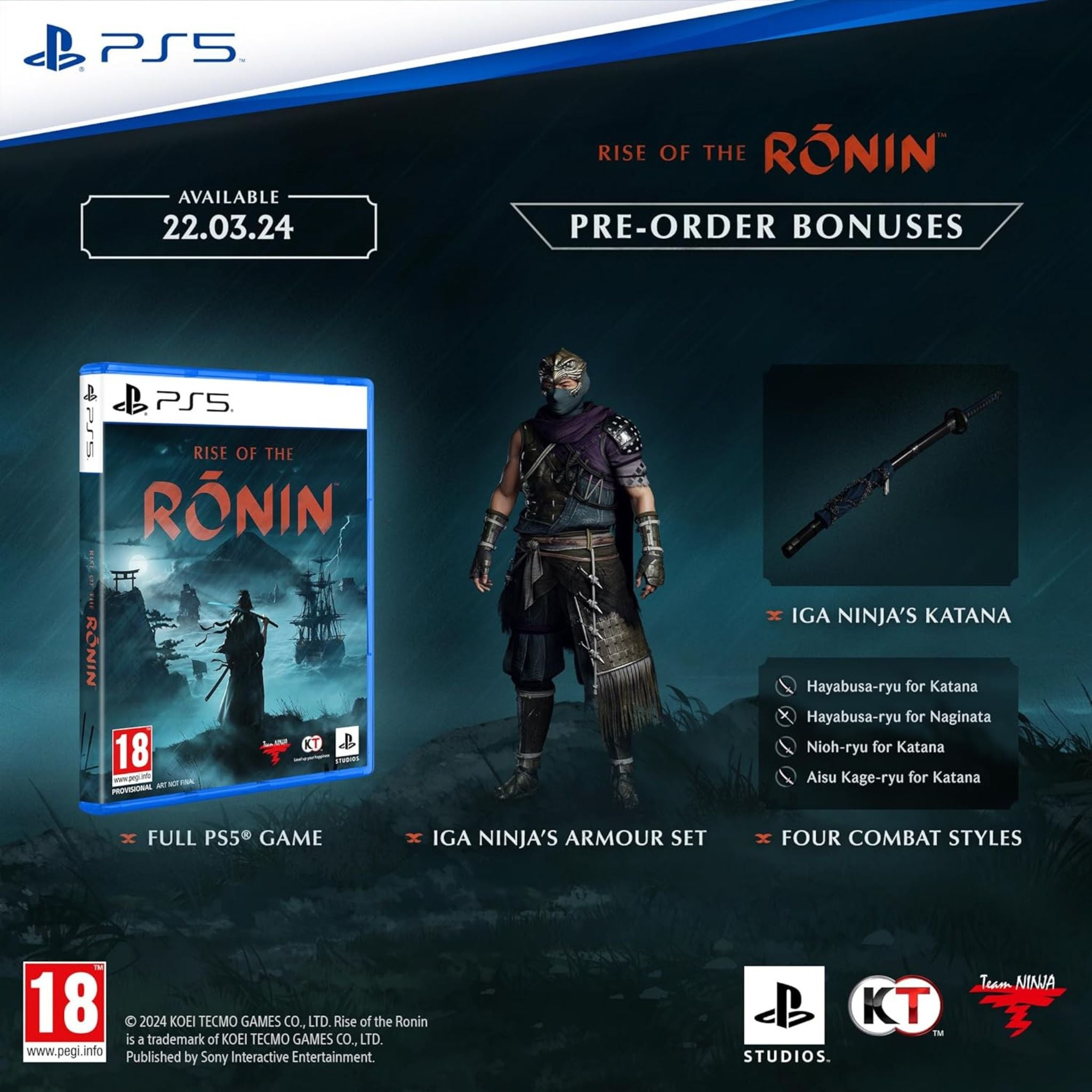 Sony Rise Of Ronin International Version - PlayStation 5 (PS5)