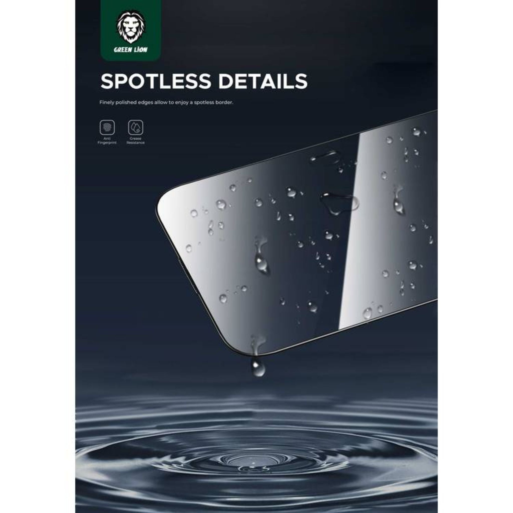 Green Lion 9H Steve HD Screen Protector for iPhone 15 Pro, Crystal Clear, Anti-Scratch & Anti-Fingerprint, Bubble Free, Grease Resistance - Clear