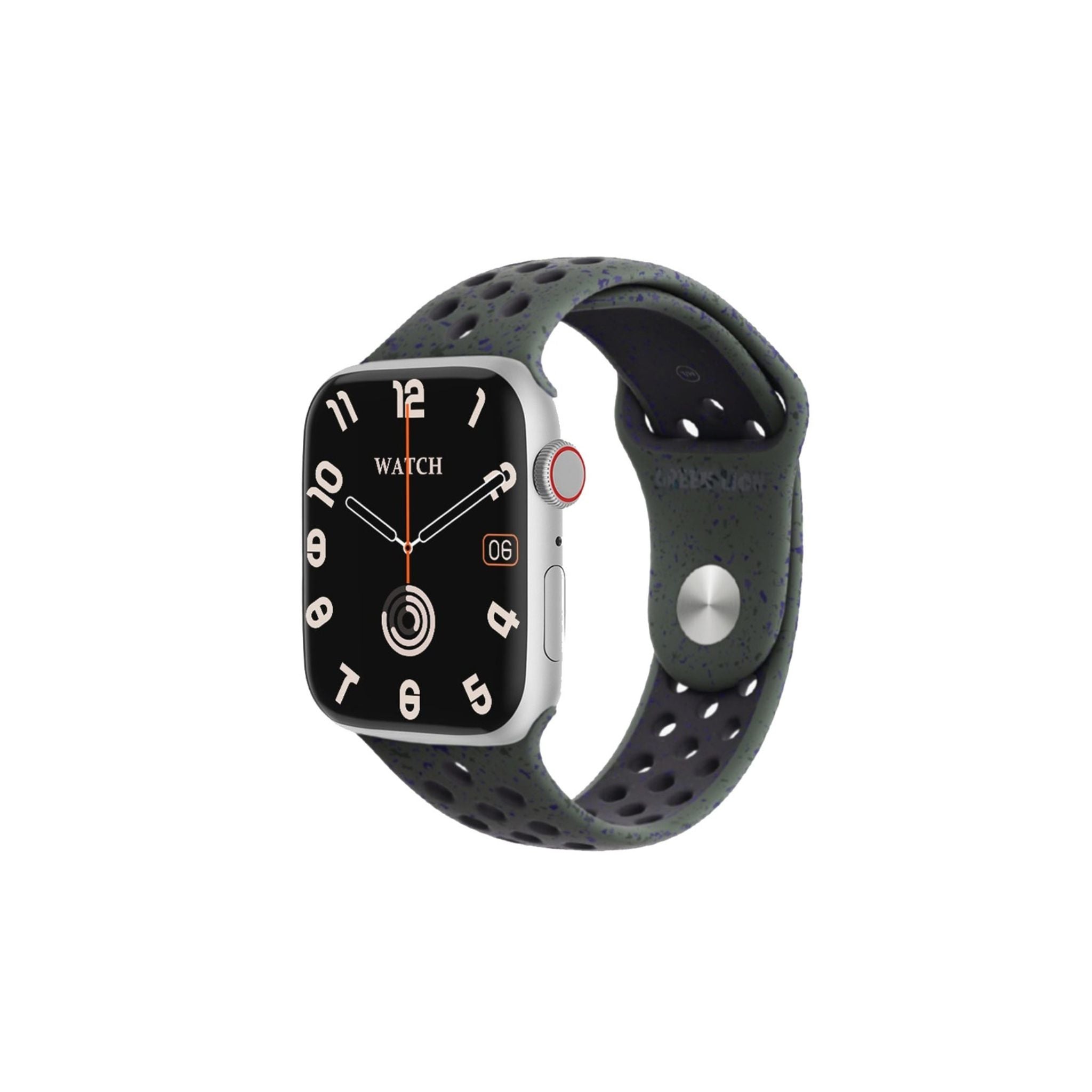 Ultimate Smart Watch with Bedside Lamp Mode, Heart Rate & Sleep Monitoring, 2.01" Screen, 10 Days Standby Time, ChatGPT Support, Double Tap Function - Silver