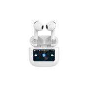 Premium audiophile sound with the Porodo Soundtec Glimpse Touch Display In White