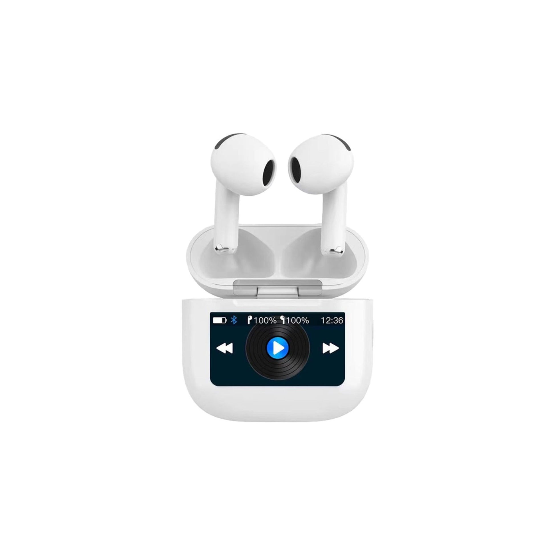 Premium audiophile sound with the Porodo Soundtec Glimpse Touch Display In White
