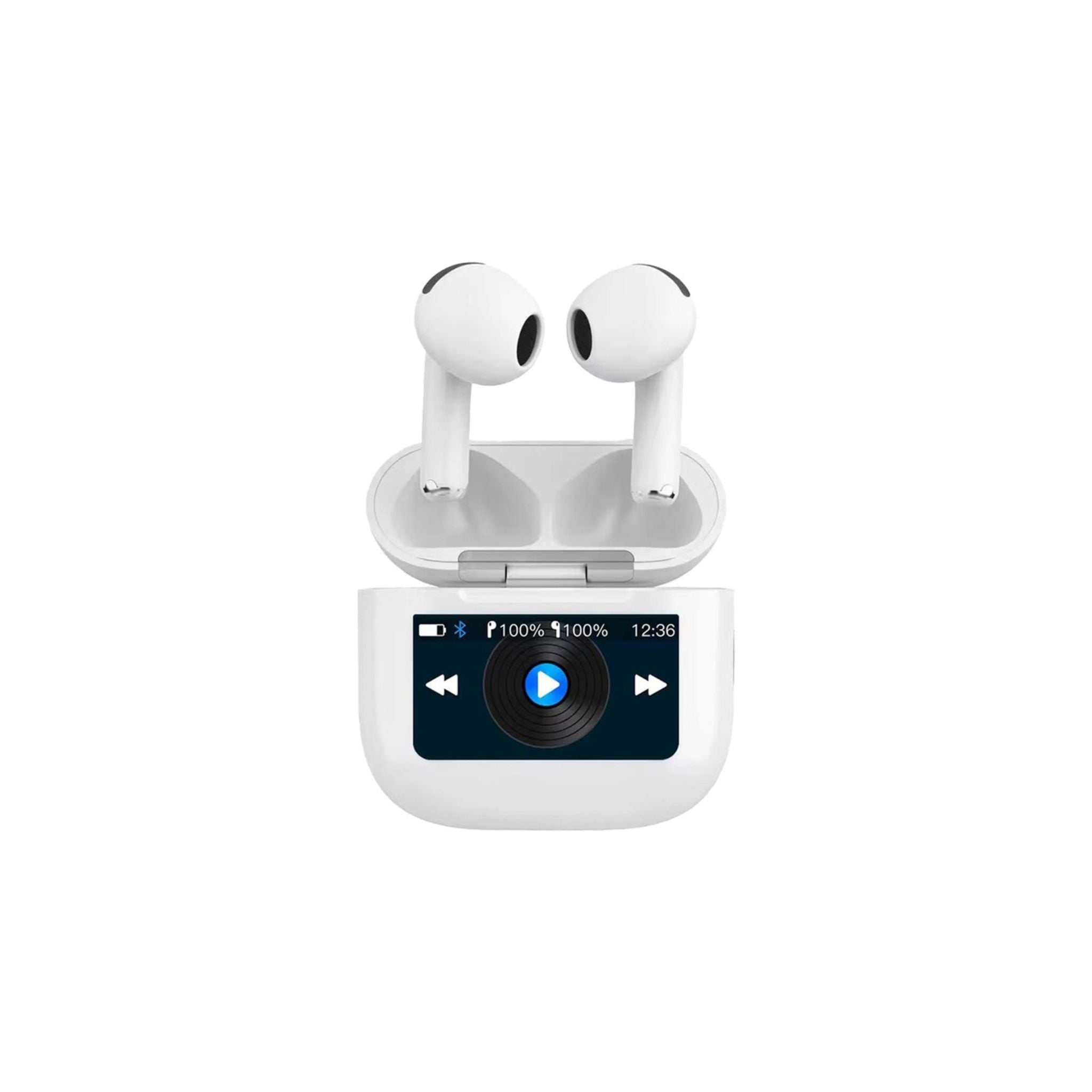 Premium audiophile sound with the Porodo Soundtec Glimpse Touch Display In White