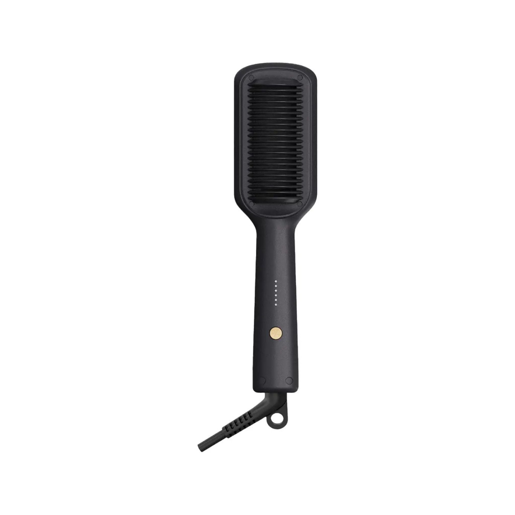 Porodo Lifestyle Electric Heated Hair Straightener Comb, 5 Heat Settings 140°C-200°C, Ceramic Coating, Anti-Scald Teeth, 30s Fast Heating, Auto Shut-Off, Frizz Reduction Hair Styler, UK Plug- Black