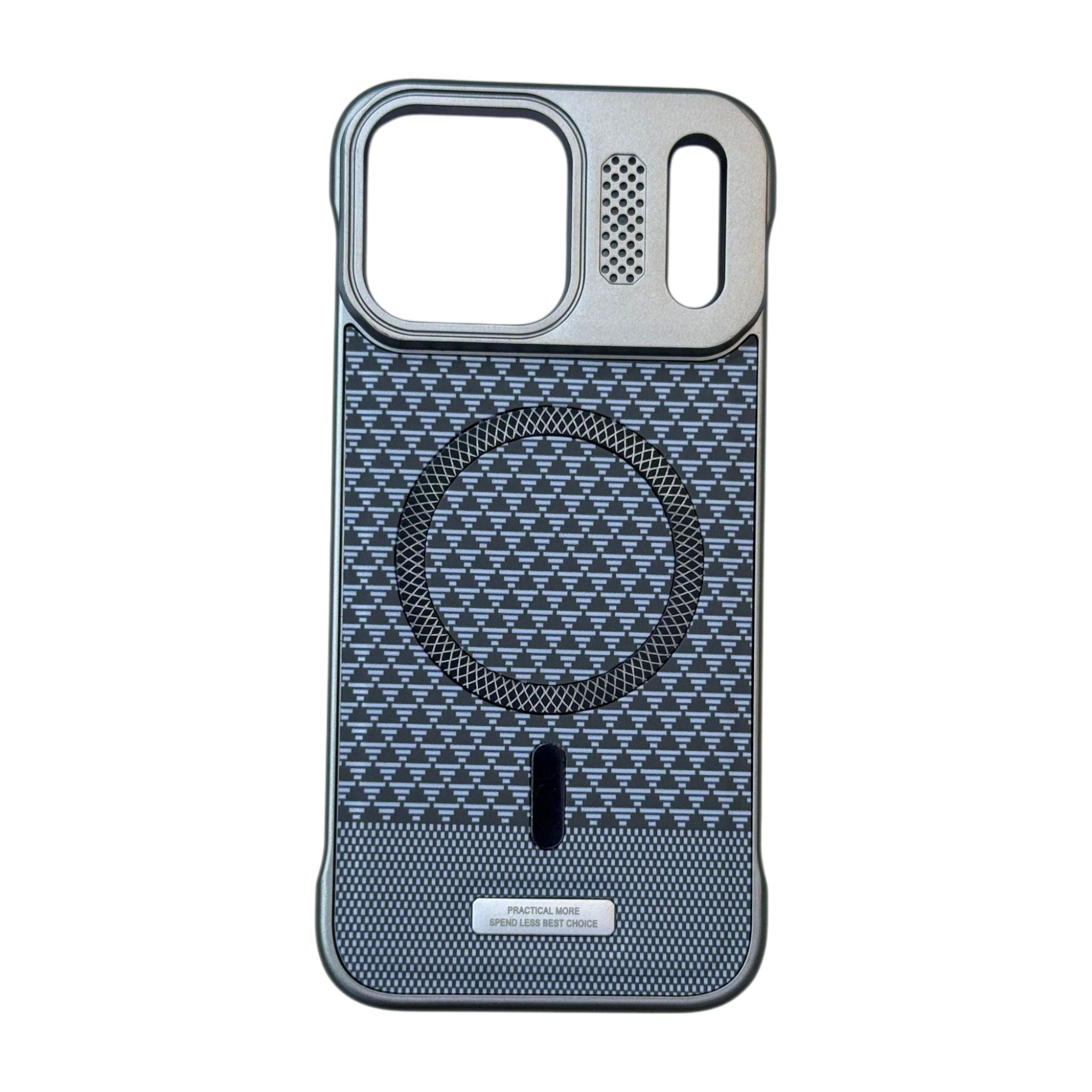 Compatible Phone Case Plastic Metal-Look MagSafe for iPhone 17 Pro Max