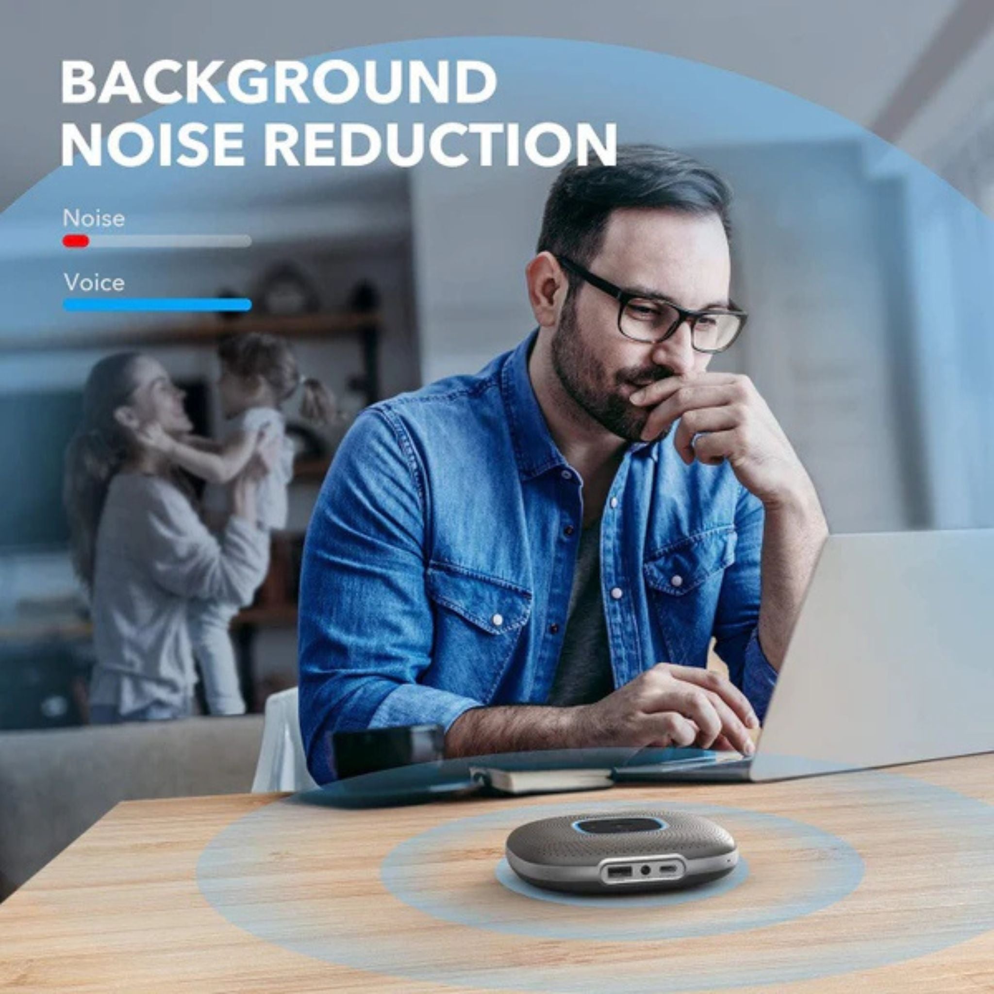 ANKER PowerConf/Bluetooth Or USB Speakerphone- Black